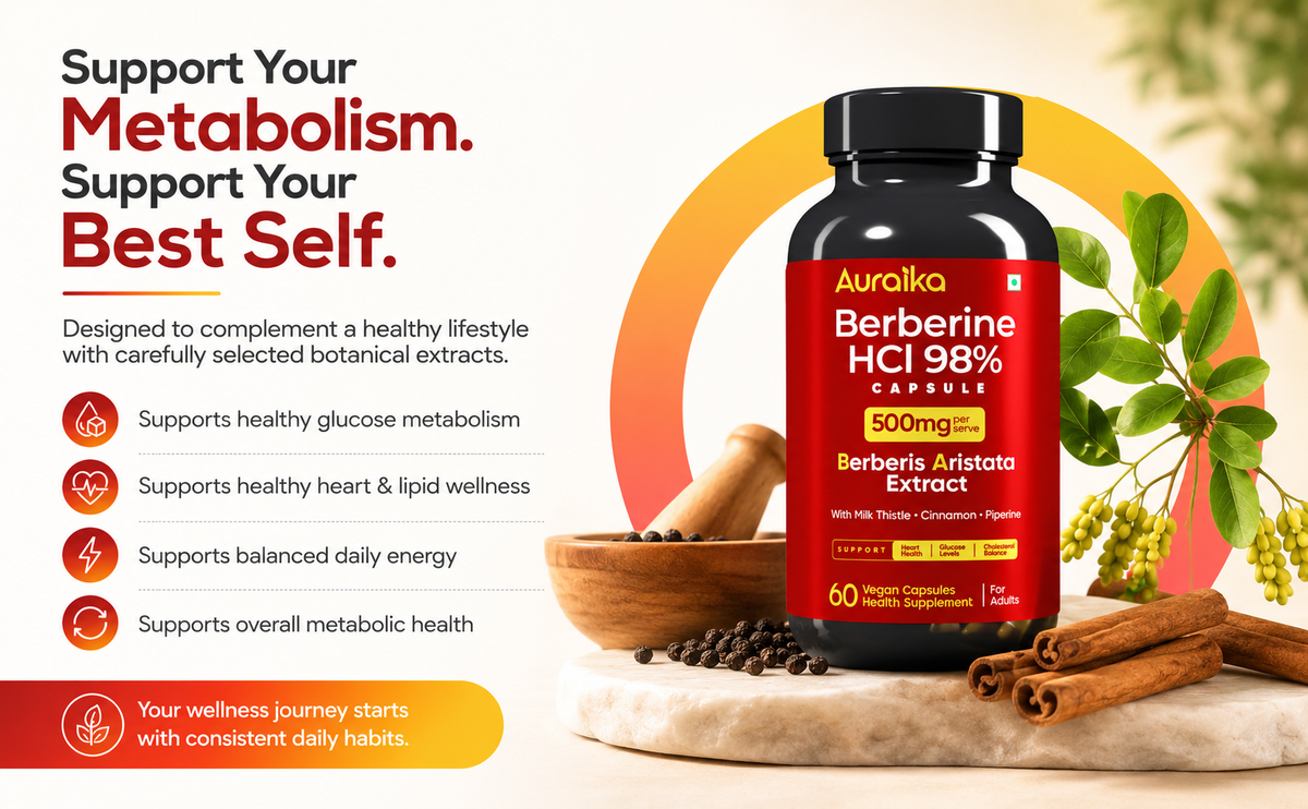 Auraika Berberine — Metabolic Wellness Formula