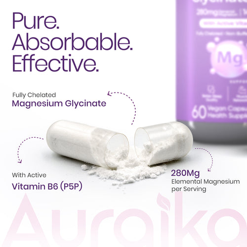 Auraika Magnesium Glycinate — Relaxation & Recovery Formula