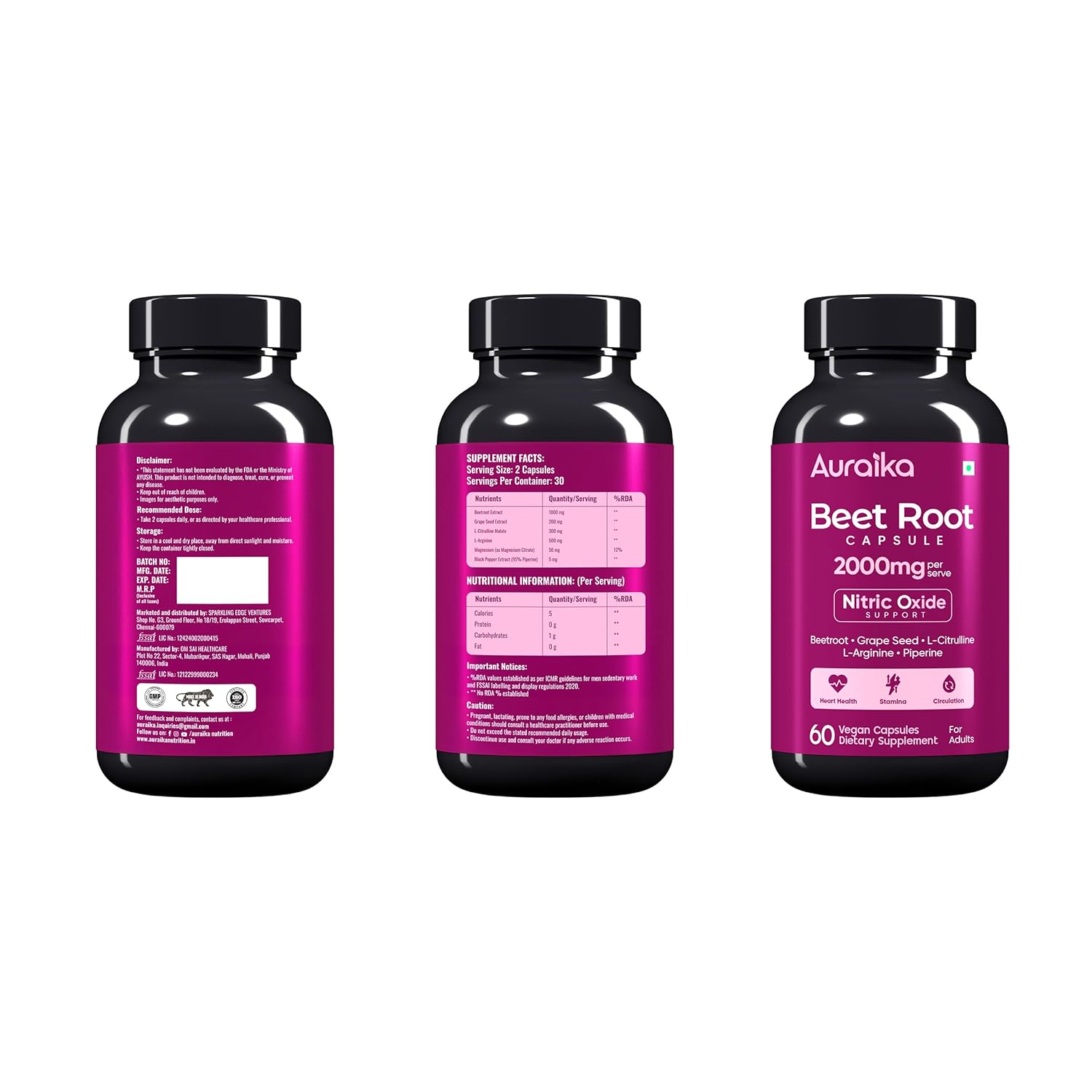 Auraika Beetroot — Circulation & Performance Formula