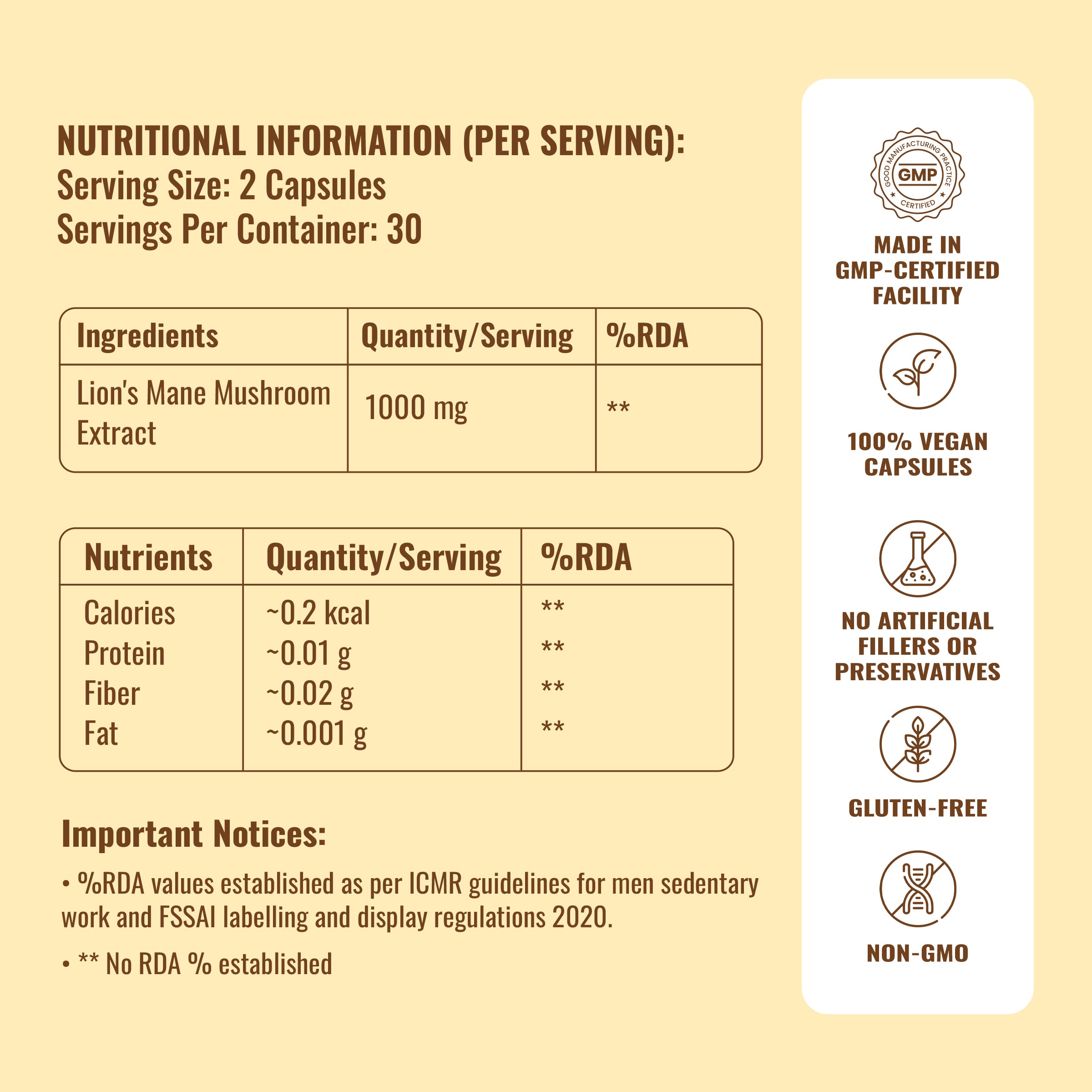 Auraika Lion’s Mane — Brain & Focus Formula